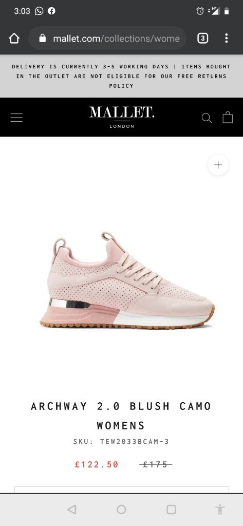 mallet trainers womens size 5